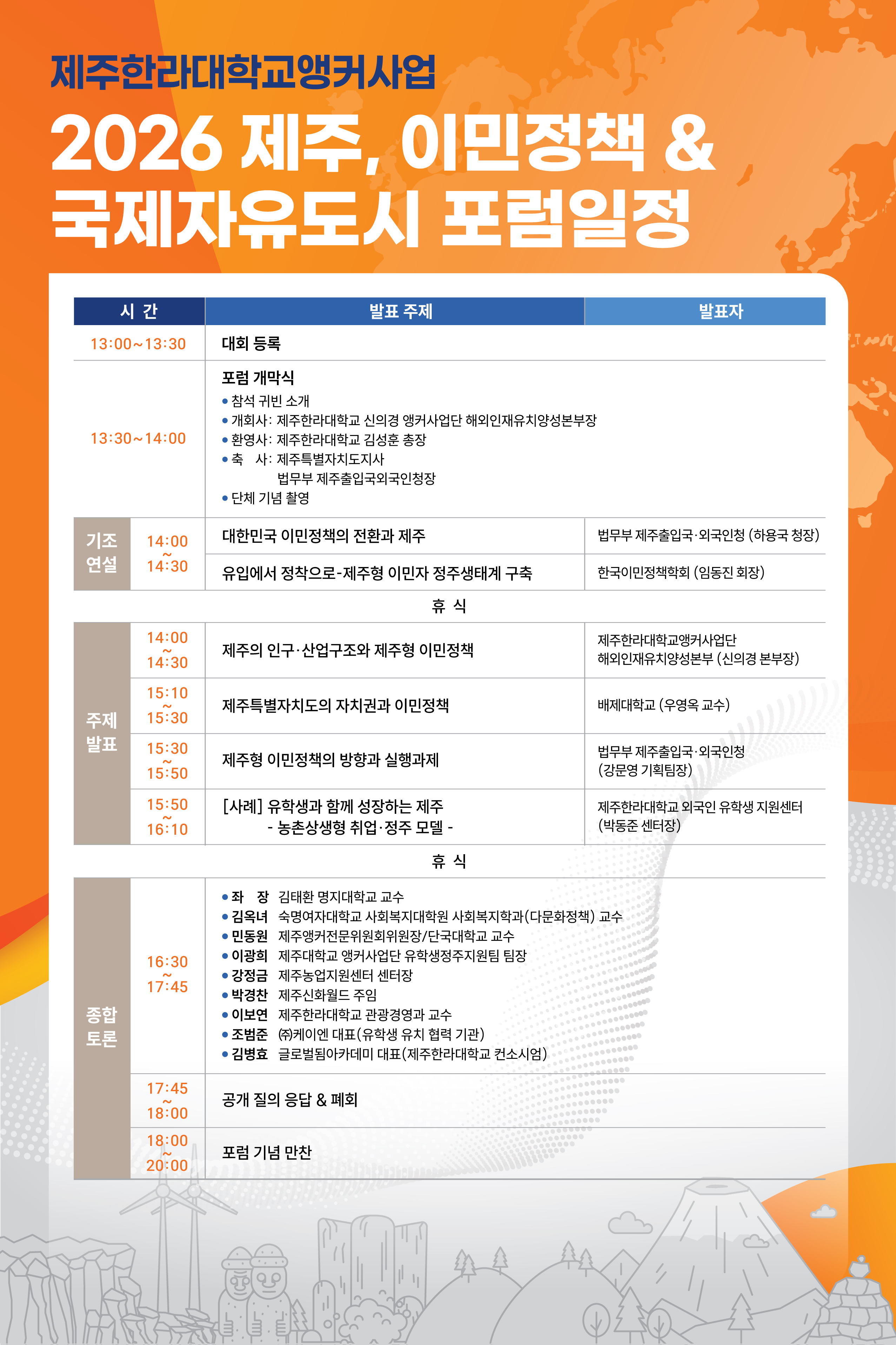 2026국제자유도시 포럼일정